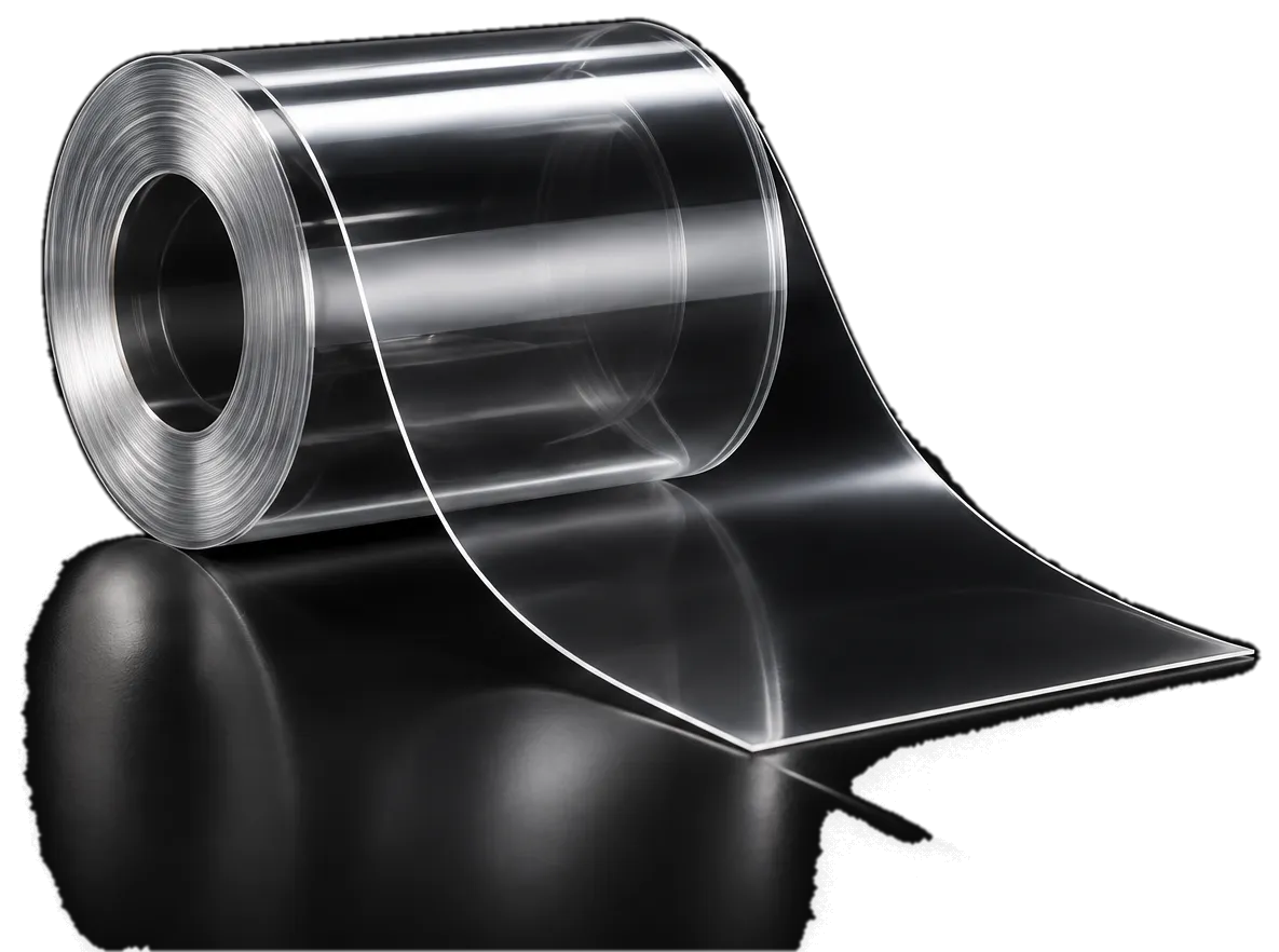 High-clarity PET sheet roll