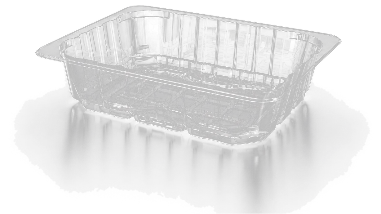 Lucid clear PET tray