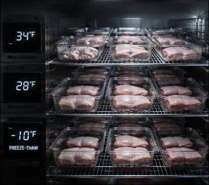 Storage conditions — refrigerated shelving